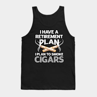 Cigar Retirement Gift Retiree Design Funny Snowbird Tee Retirement Party Tank Top